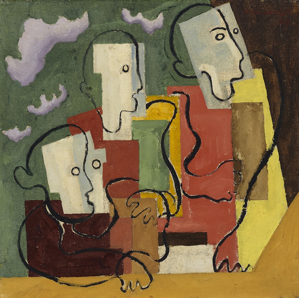 Trois personnages by Louis Marcoussis