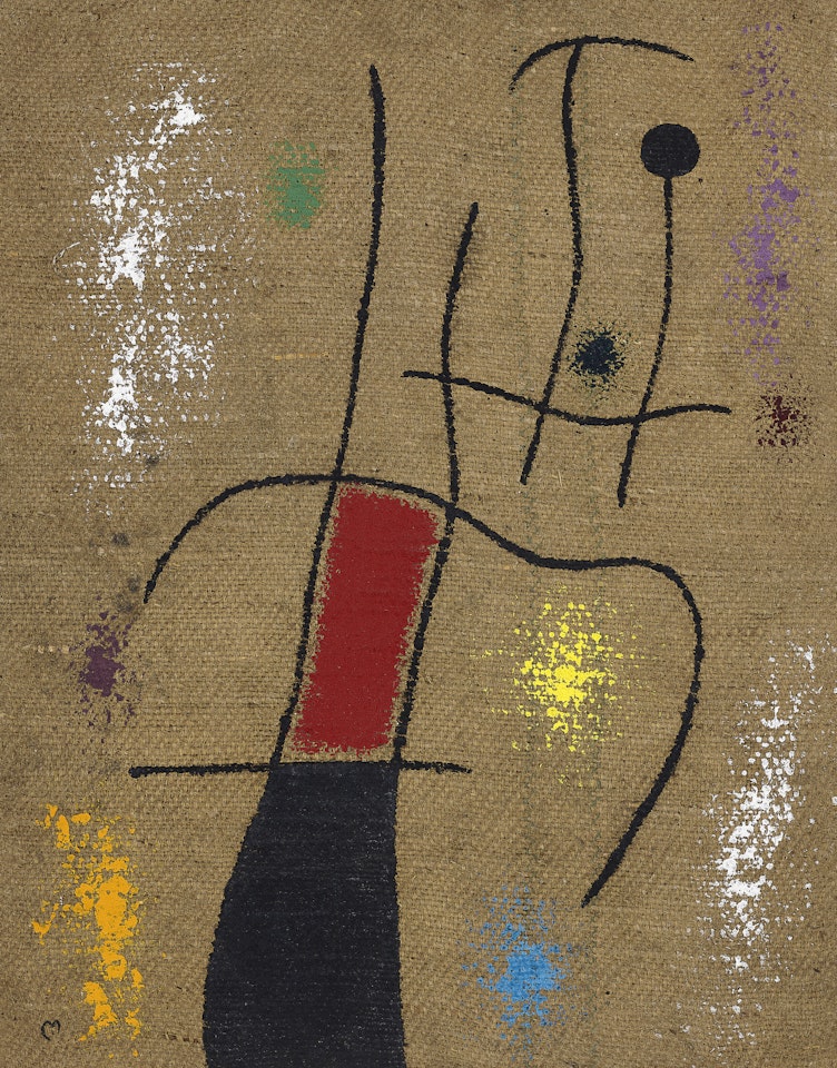 Femme et oiseau V/X by Joan Miró