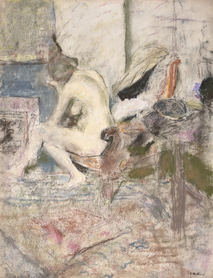 Femme nue près de la cheminée by Édouard Vuillard