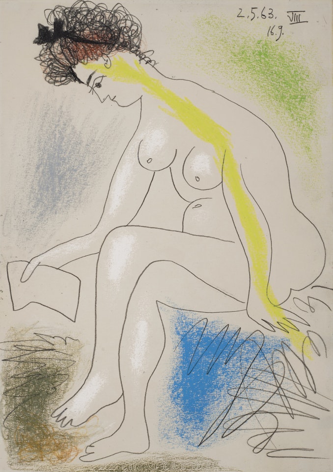 Nu assis by Pablo Picasso