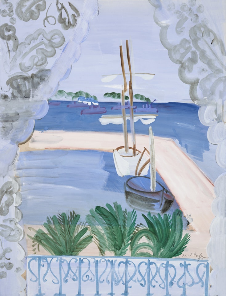 Fenêtre ouverte à Golfe-Juan by Raoul Dufy