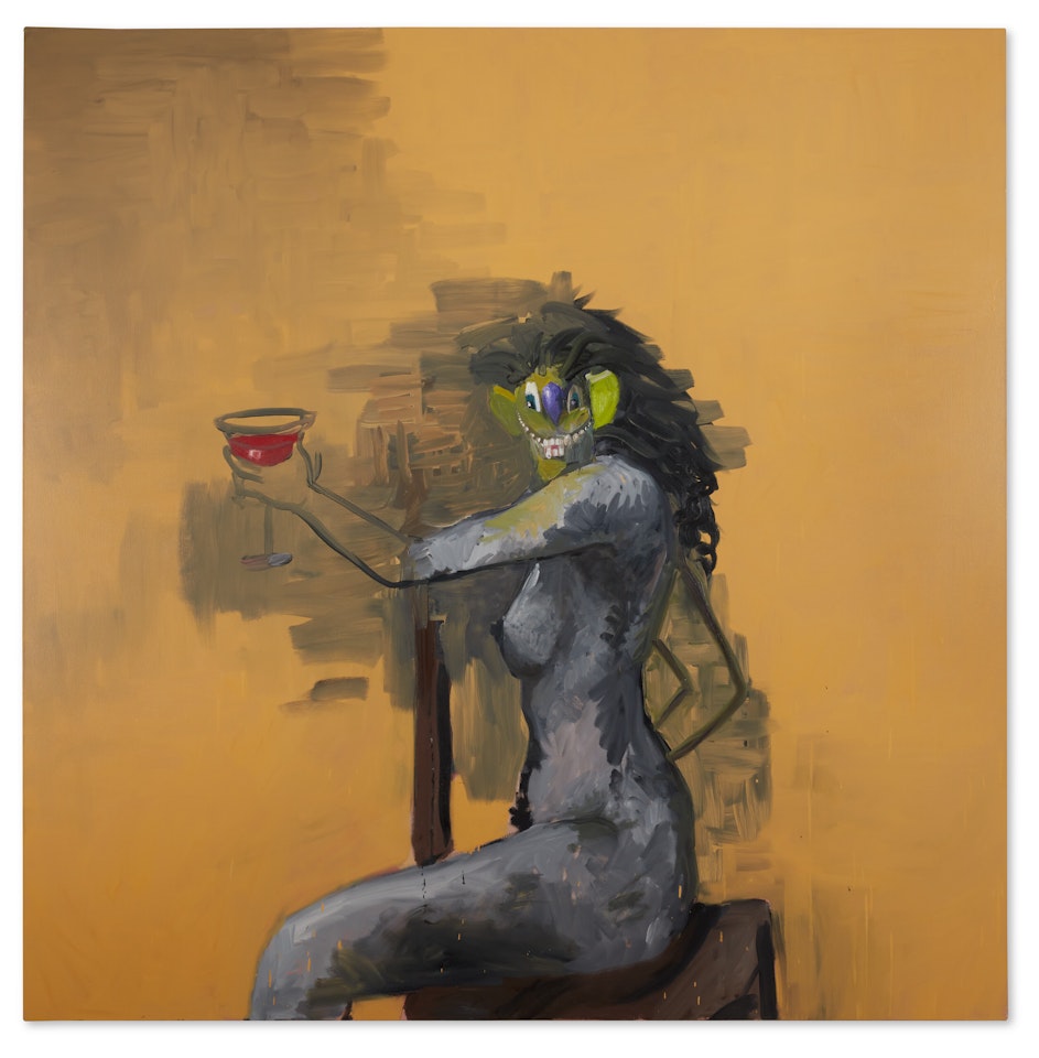 The Cocktail Drinker's Wife by George Condo