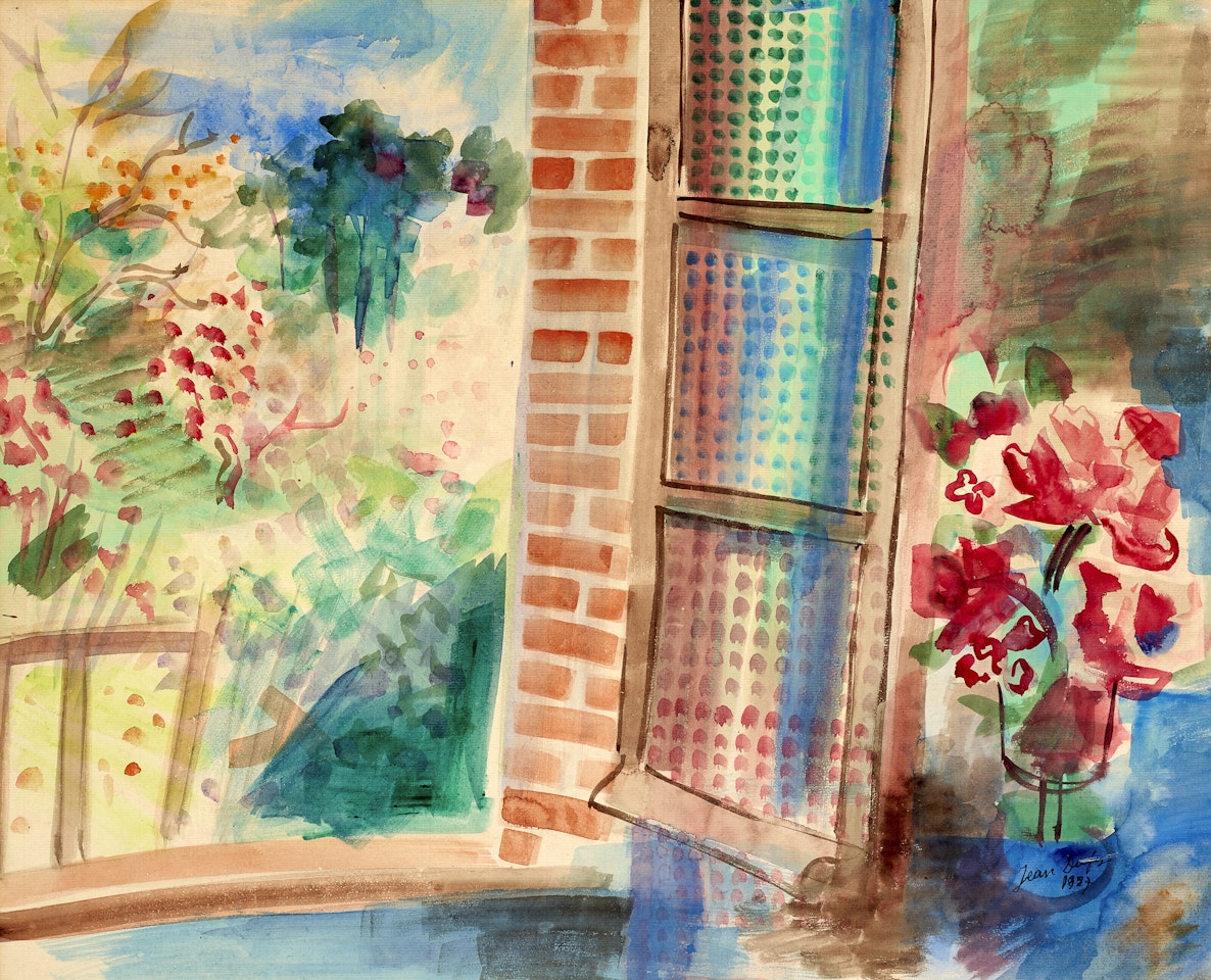 Vue du jardin par la fenêtre by Jean Dufy
