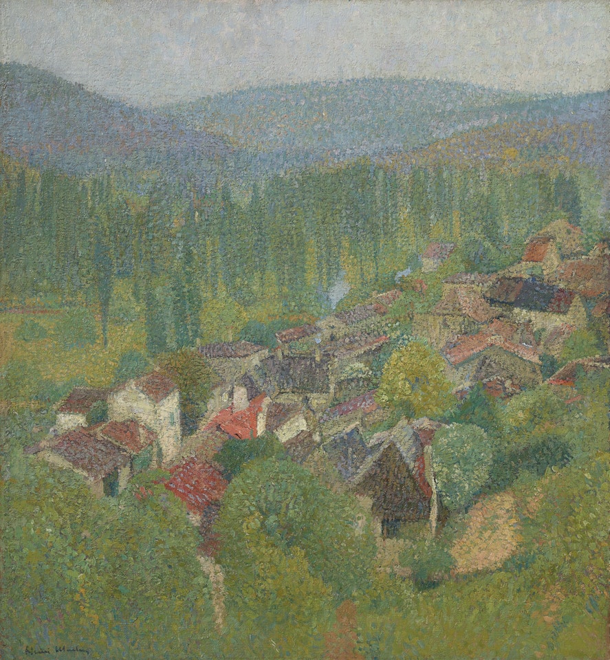 Vue des toits de Labastide-du-Vert en été by Henri Martin