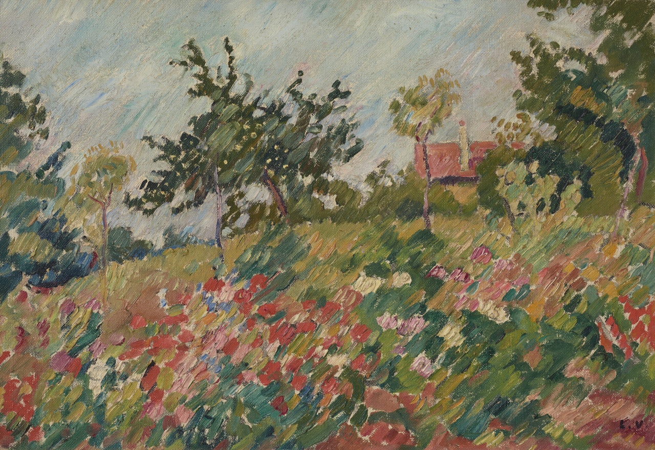 La maison dans le jardin fleuri by Louis Valtat