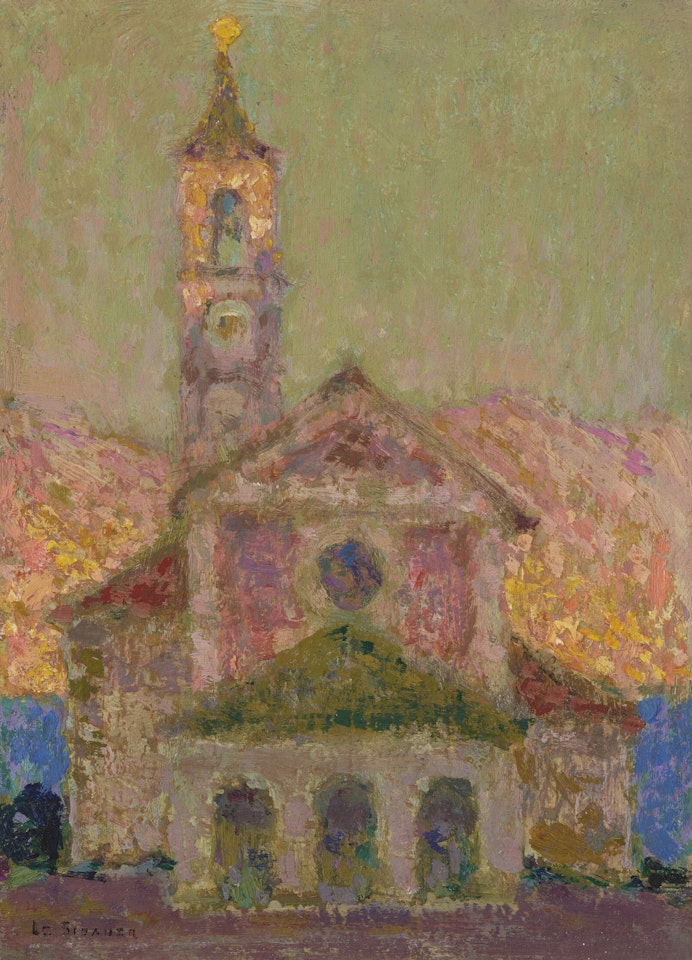 L'église, Lago Maggiore by Henri Le Sidaner