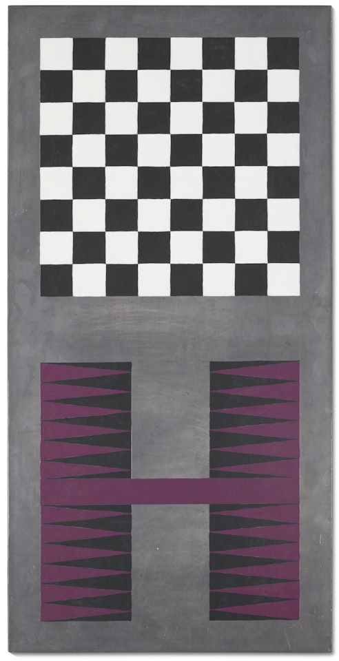 Untitled (Lead Checks/Lead Chevron: 11) by Sherrie Levine