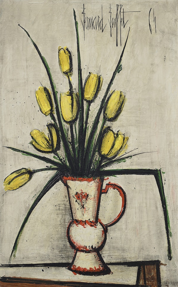 Tulipes jaunes by Bernard Buffet