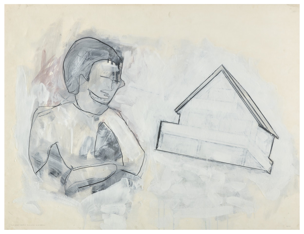 The Saint Sees a Building in a Dream by Donald Baechler