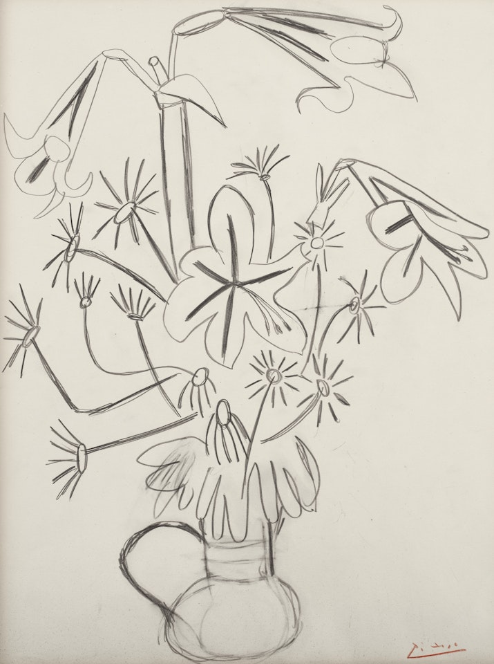 Le bouquet de fleurs by Pablo Picasso