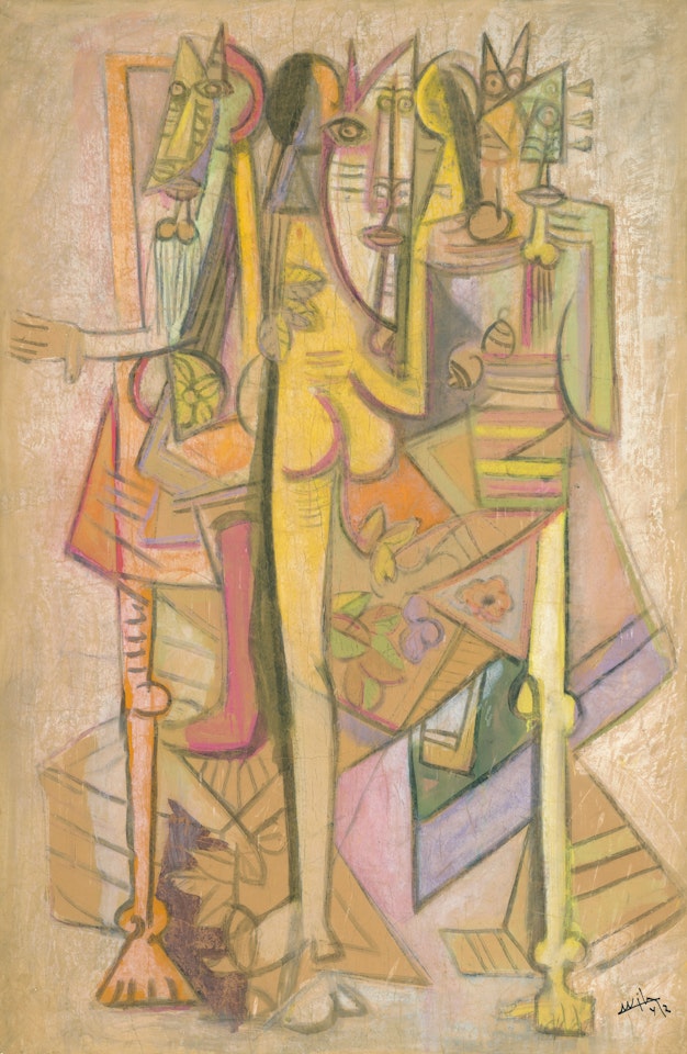 La Réunion (Groupe) by Wifredo Lam