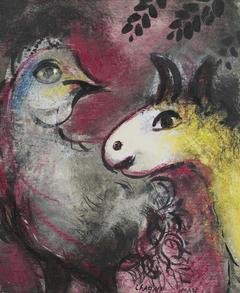 Chèvre et coq by Marc Chagall