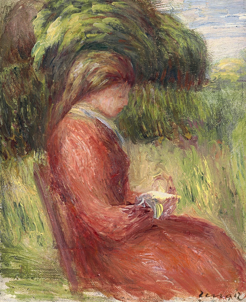 Jeune fille lisant by Pierre-Auguste Renoir