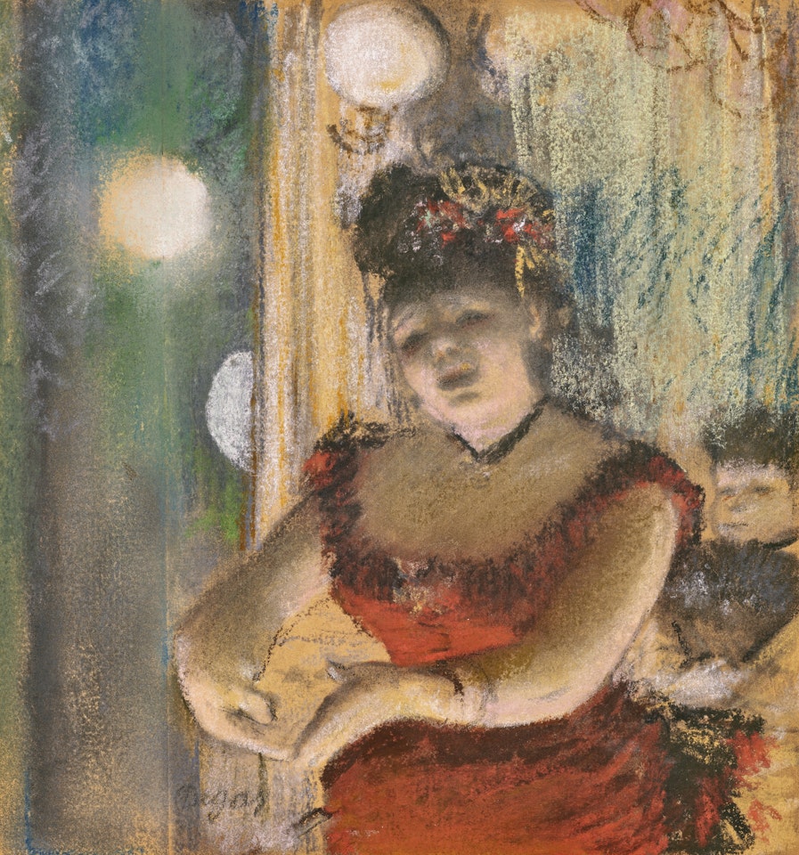 Chanteuse de café concert by Edgar Degas