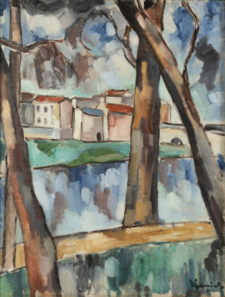 Maisons au bord de l'eau by Maurice de Vlaminck
