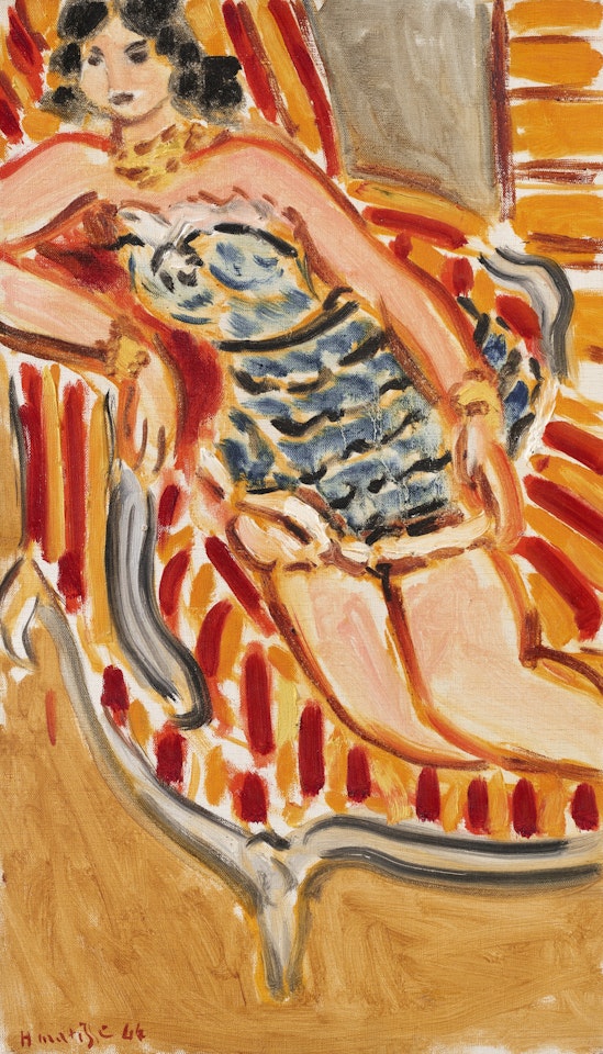 Jeune femme au canapé by Henri Matisse