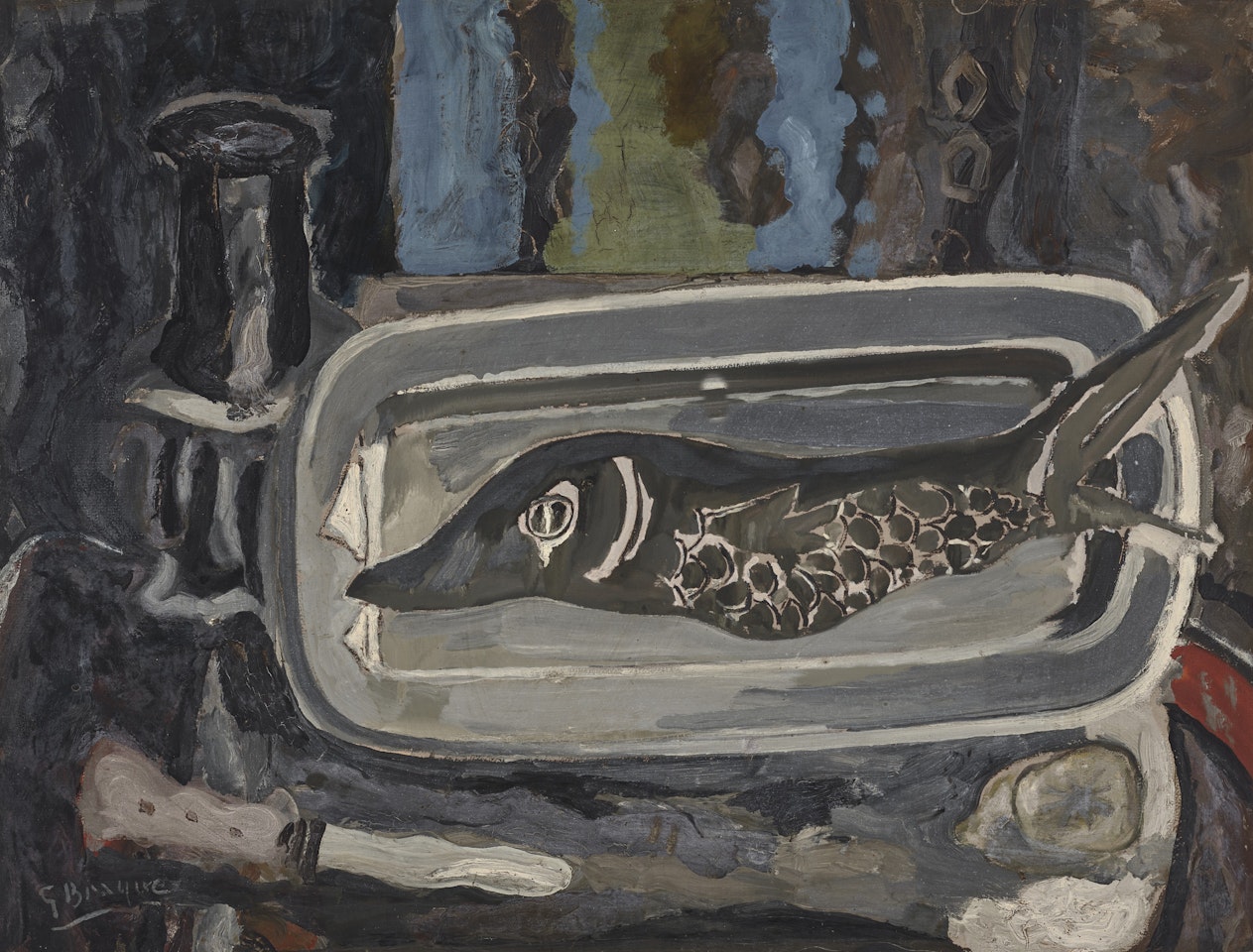 Le poisson (au couteau) by Georges Braque