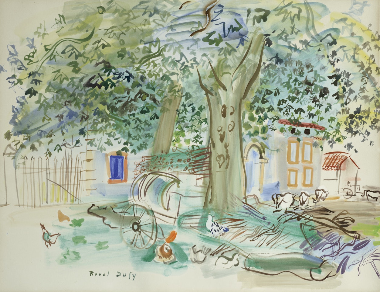 Cour de ferme by Raoul Dufy