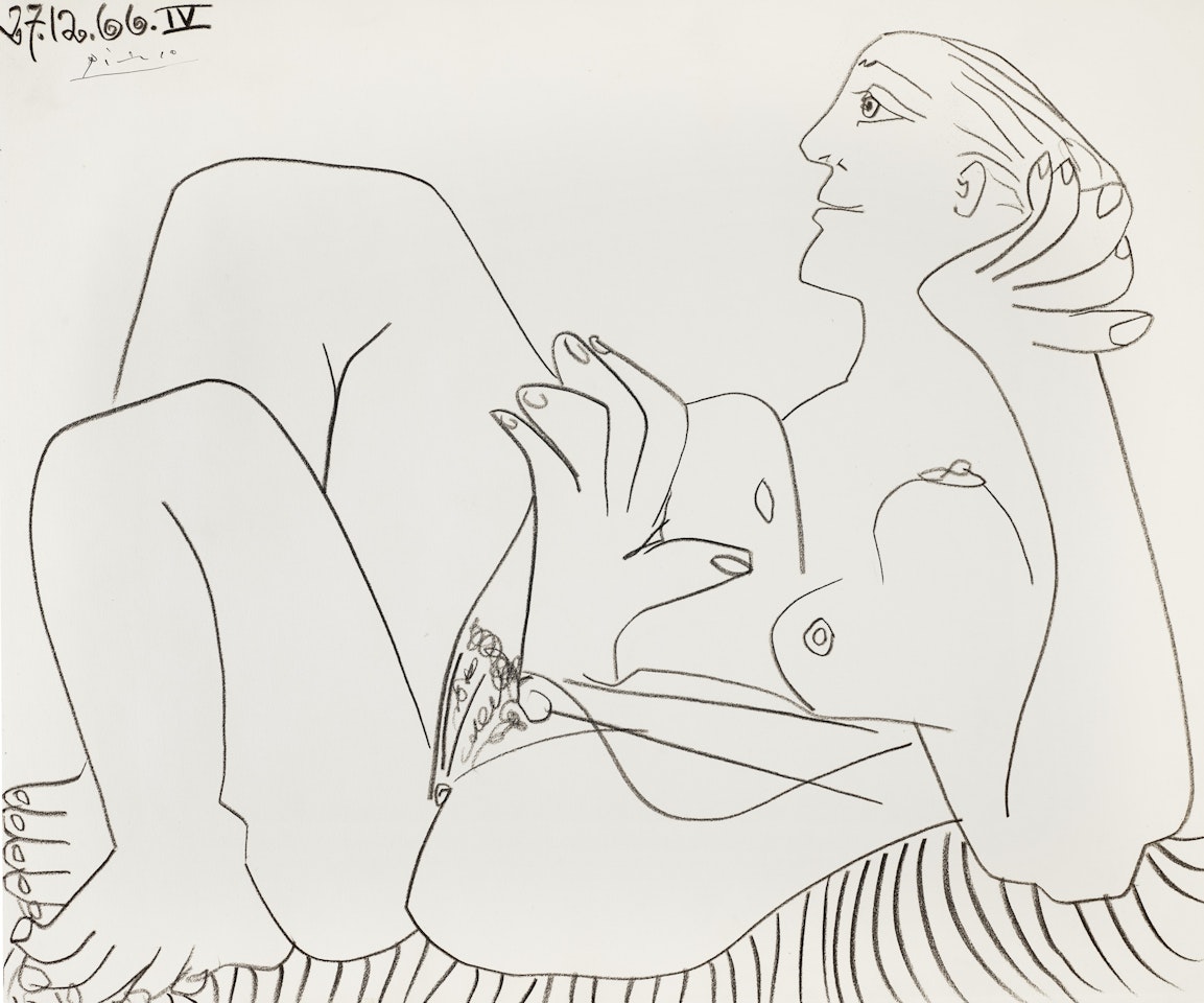 Femme nue couchée by Pablo Picasso