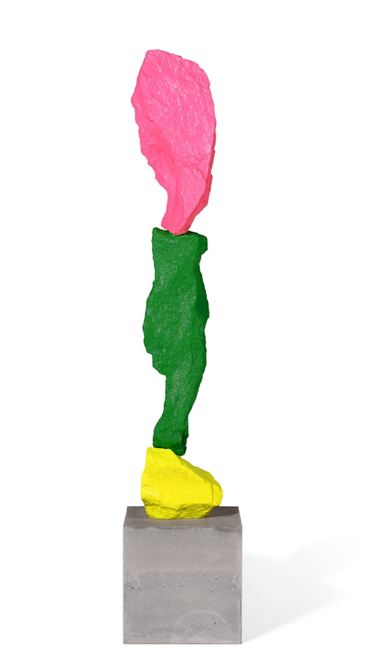 Yellow Green Pink Mountain by Ugo Rondinone