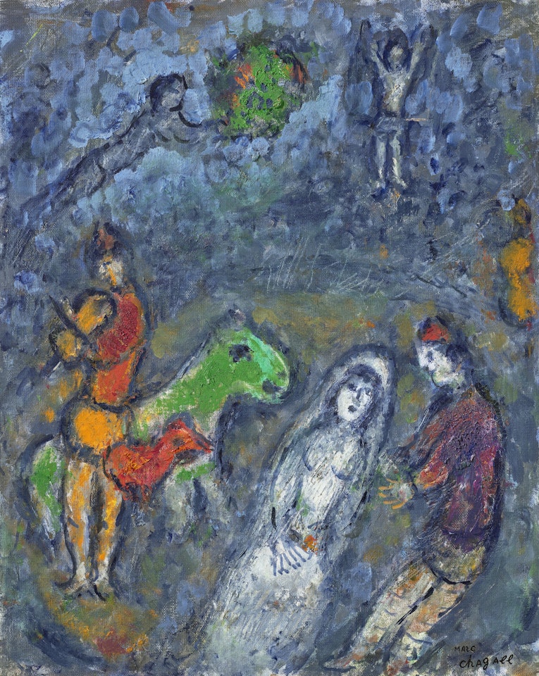 La mariée au cirque by Marc Chagall