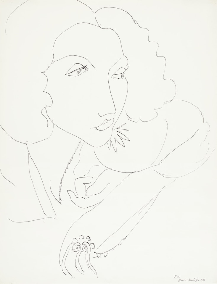 Dessin pour "Thèmes et Variations", Serie I Variation 15 by Henri Matisse