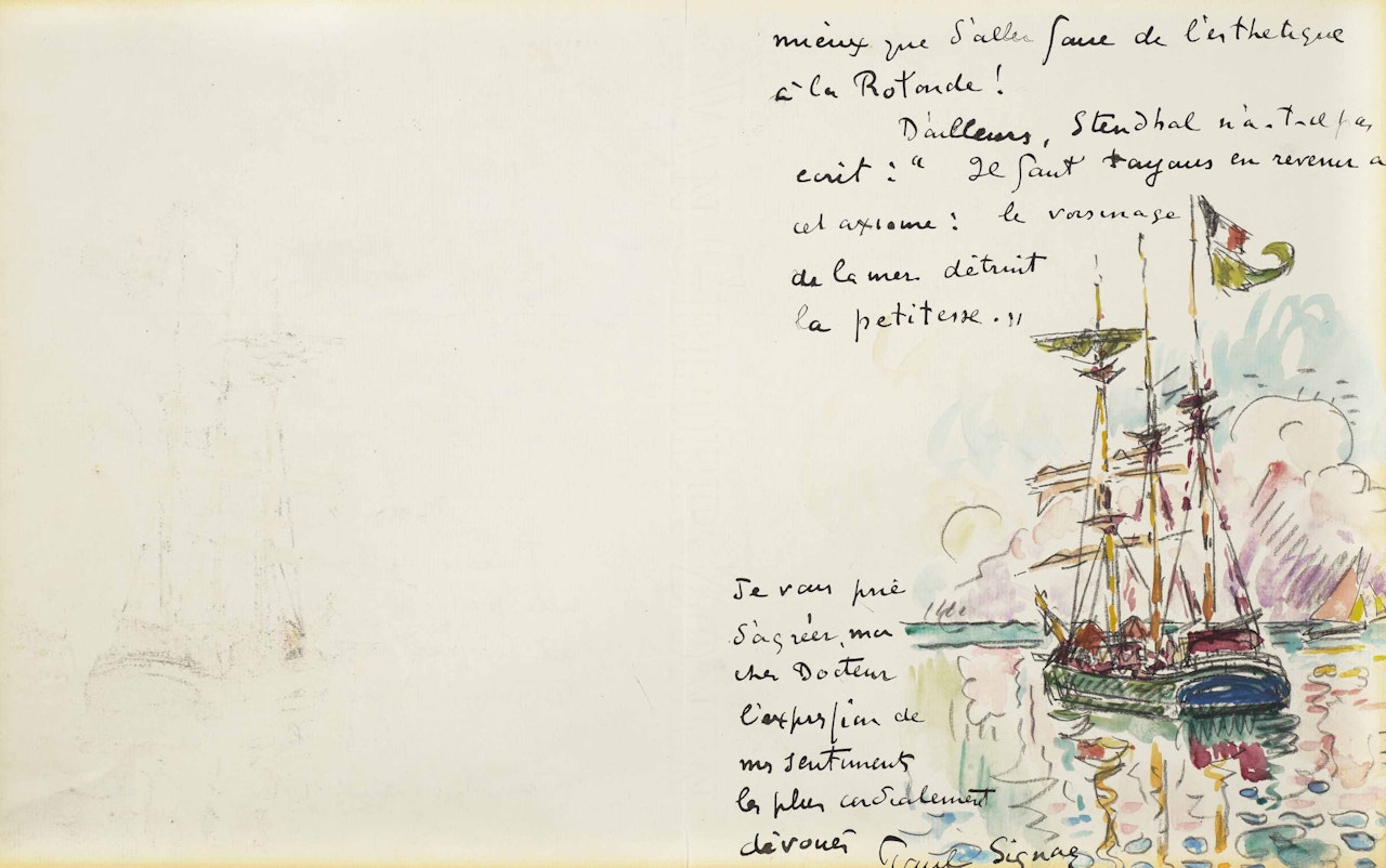La sortie du port (Trois mats) by Paul Signac