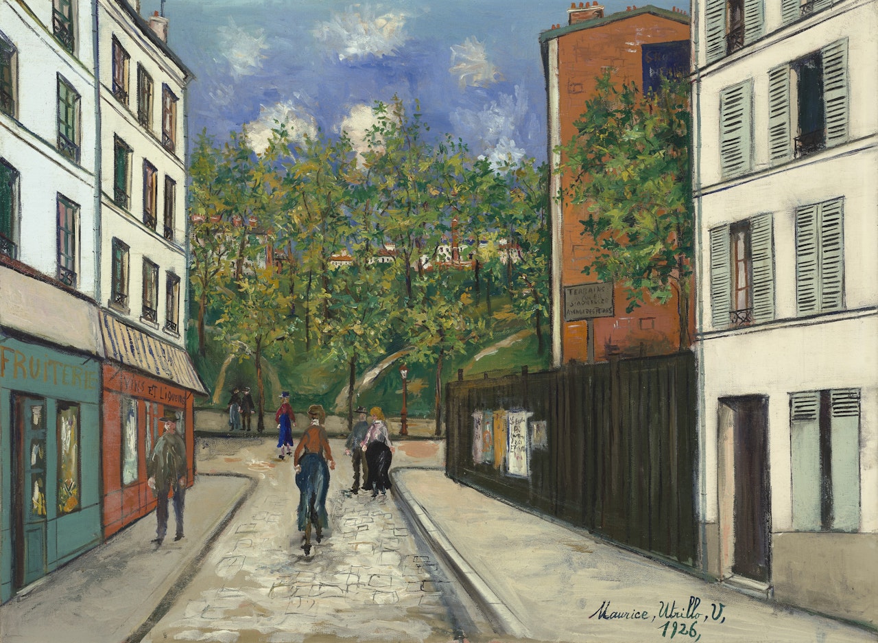 Une rue à Paris et les fortifications by Maurice Utrillo
