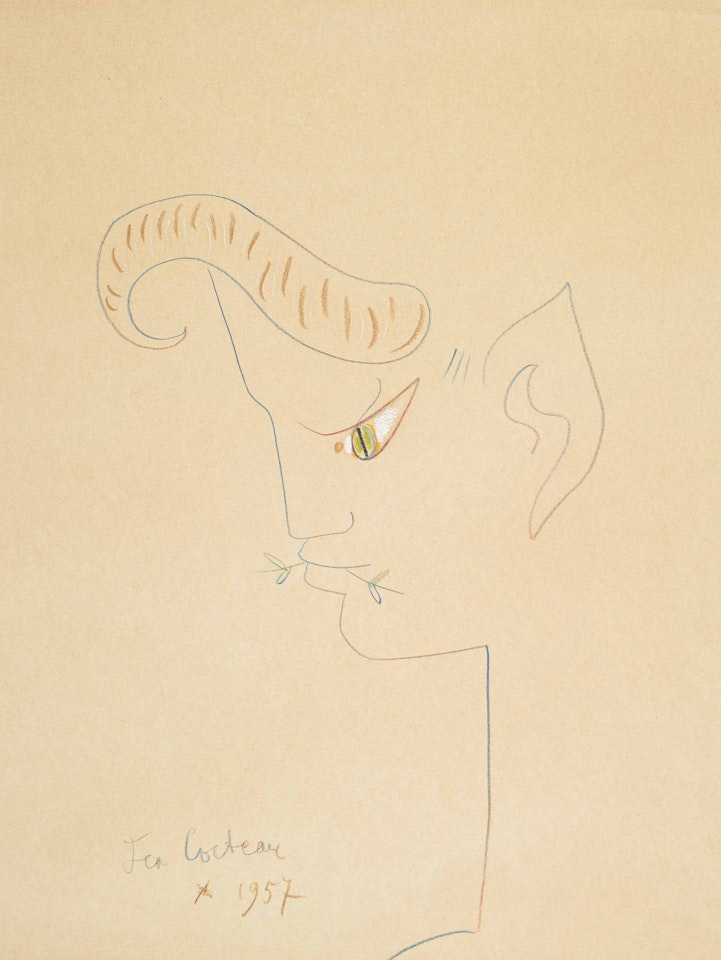 Tête de faune by Jean Cocteau
