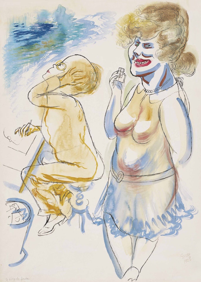 Otto und Lotte Schmalhausen liebe auf den ersten blick by George Grosz