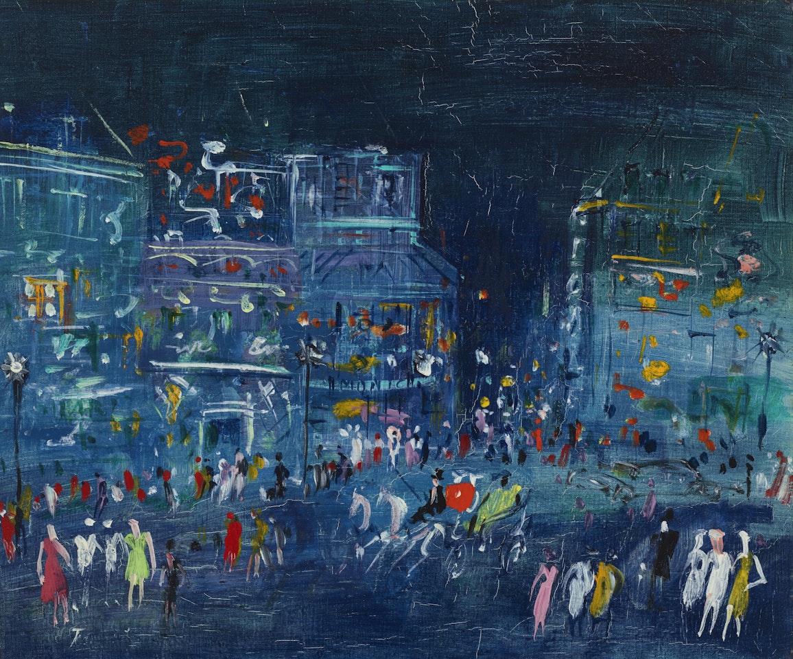 Paris Pigalle, La nuit by Jean Dufy