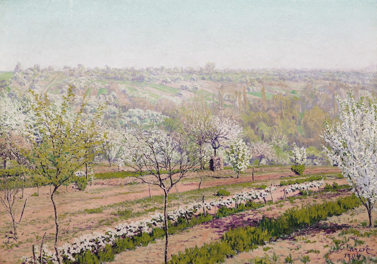 Verger fleuri by Gustave Cariot