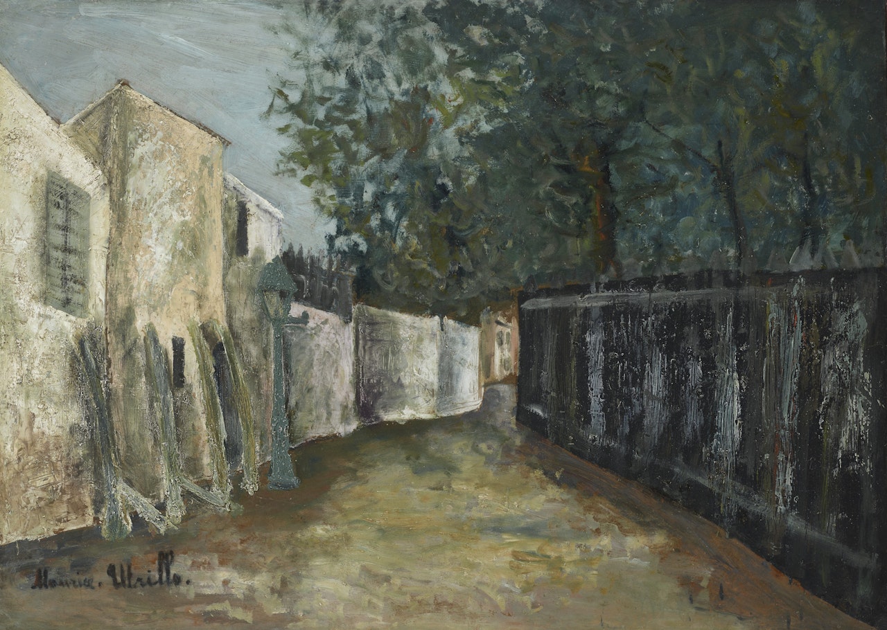 Rue Saint-Vincent, Montmartre by Maurice Utrillo