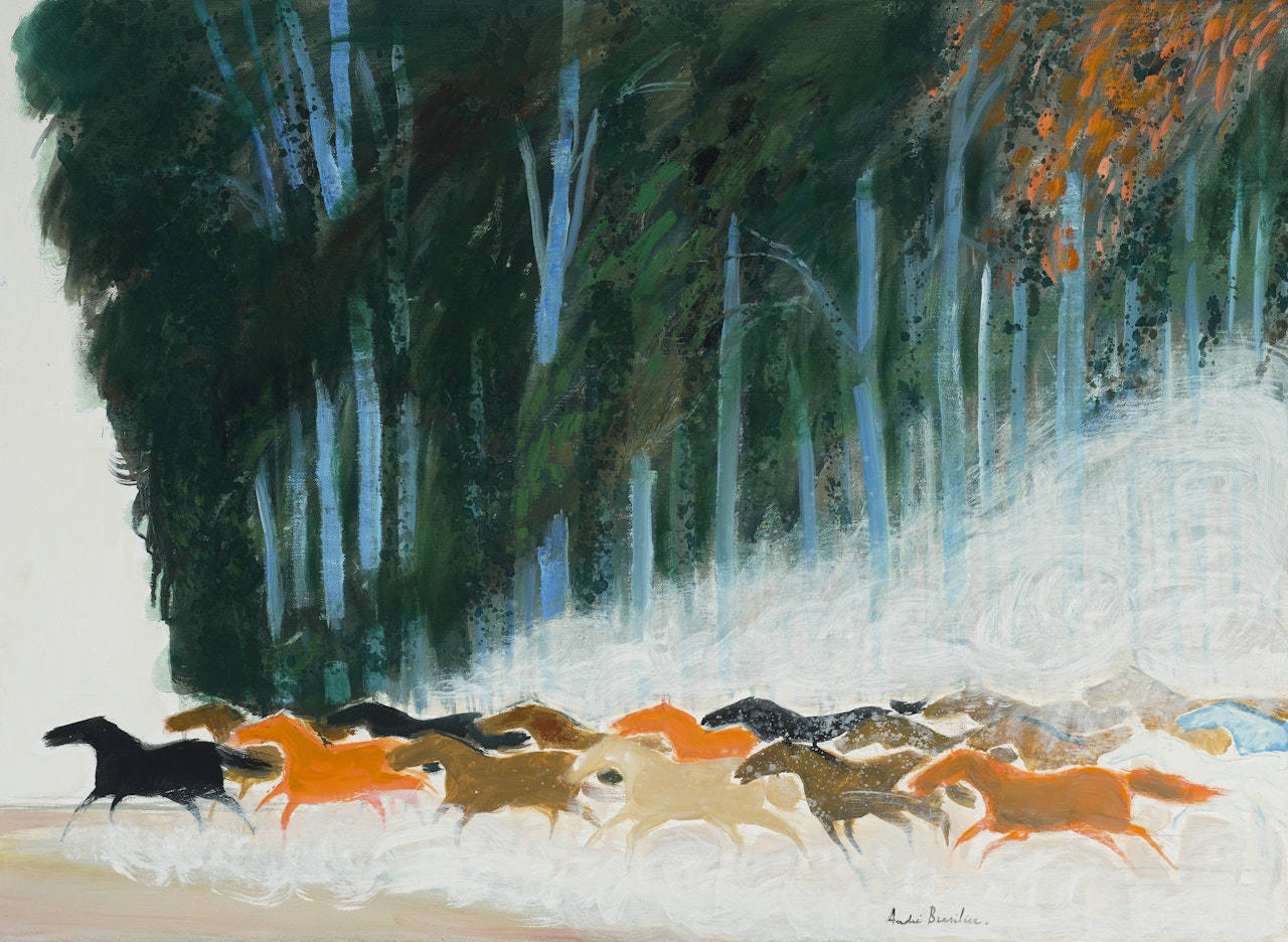 Cavalcade dans la Pampa by André Brasilier