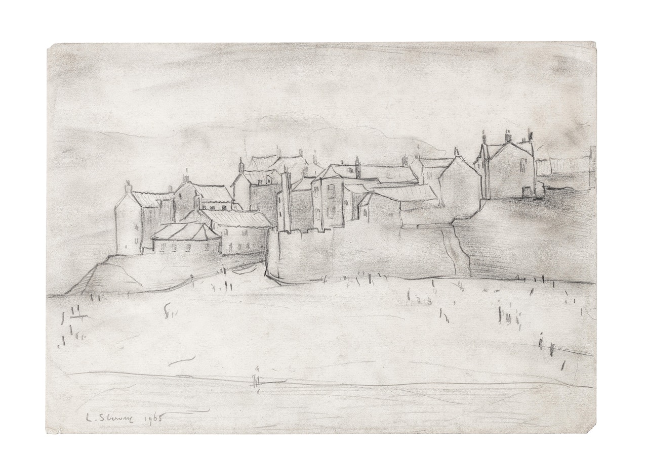 Yorkshire Fishing Village by Laurence Stephen Lowry