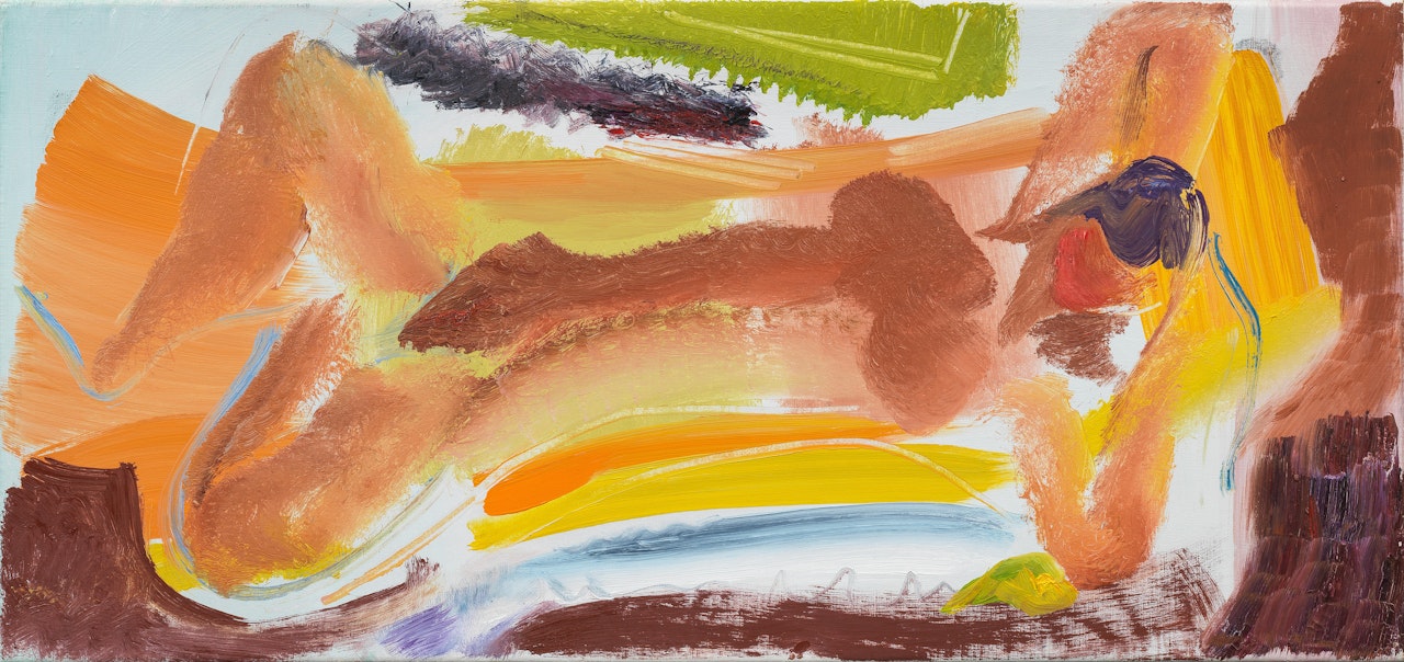 Painted Nude: Dark Hair  by Ivon Hitchens