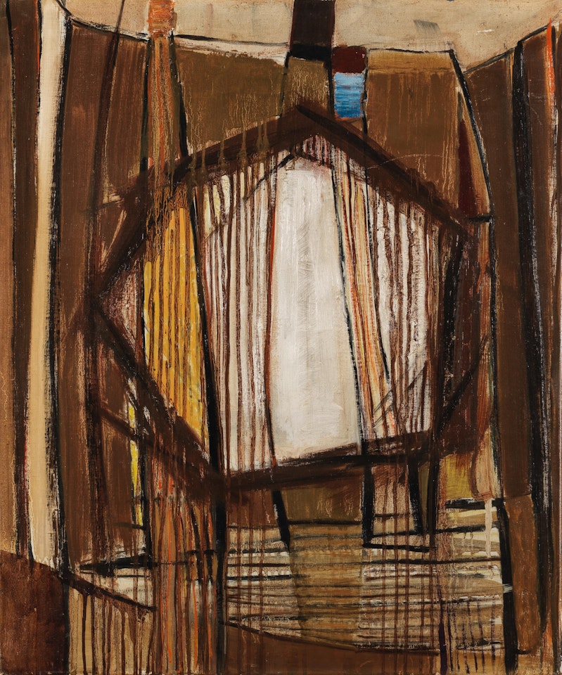 Khaki, Blue and Orange by Terry Frost