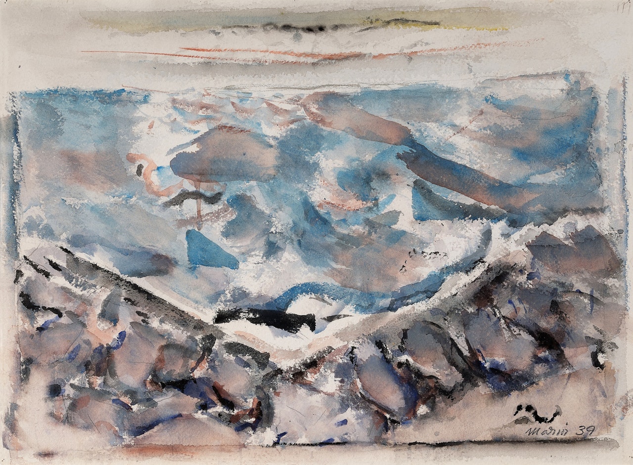 Blue, Grey Sea, Cape Split by John Marin