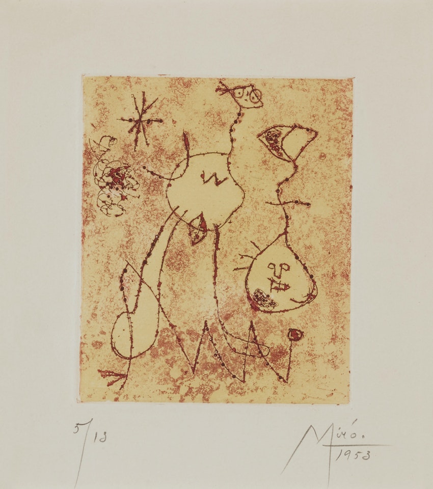 Série V: One Plate (Dupin 97) by Joan Miró