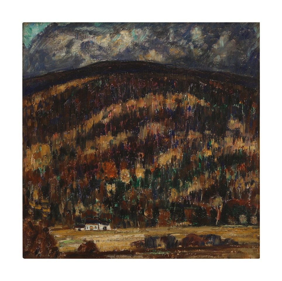 Autumn Hillside: a Double-Sided Work by Marsden Hartley
