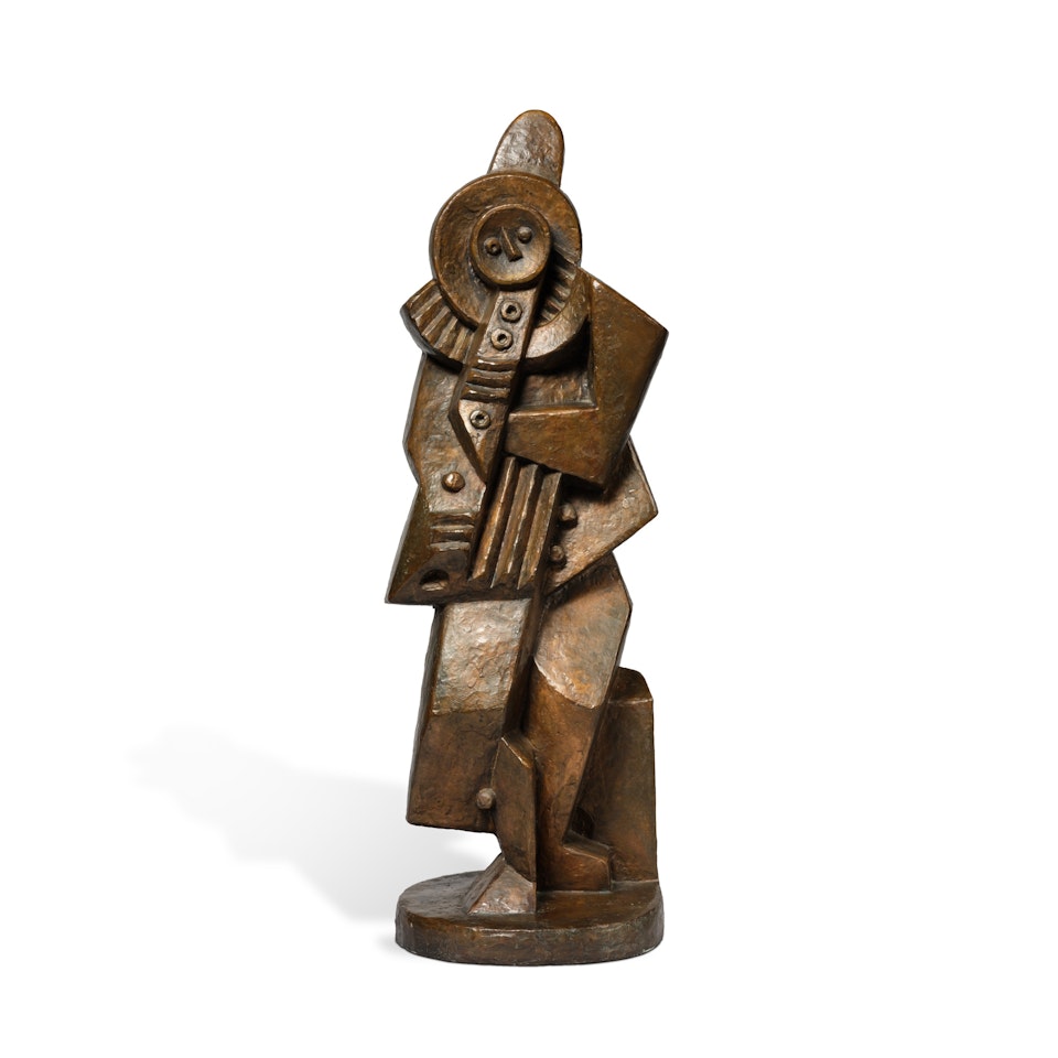 Pierrot au clarinet by Jacques Lipchitz