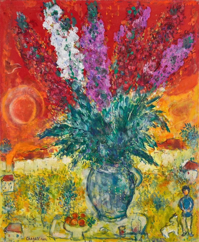 Bouquet de giroflées by Marc Chagall