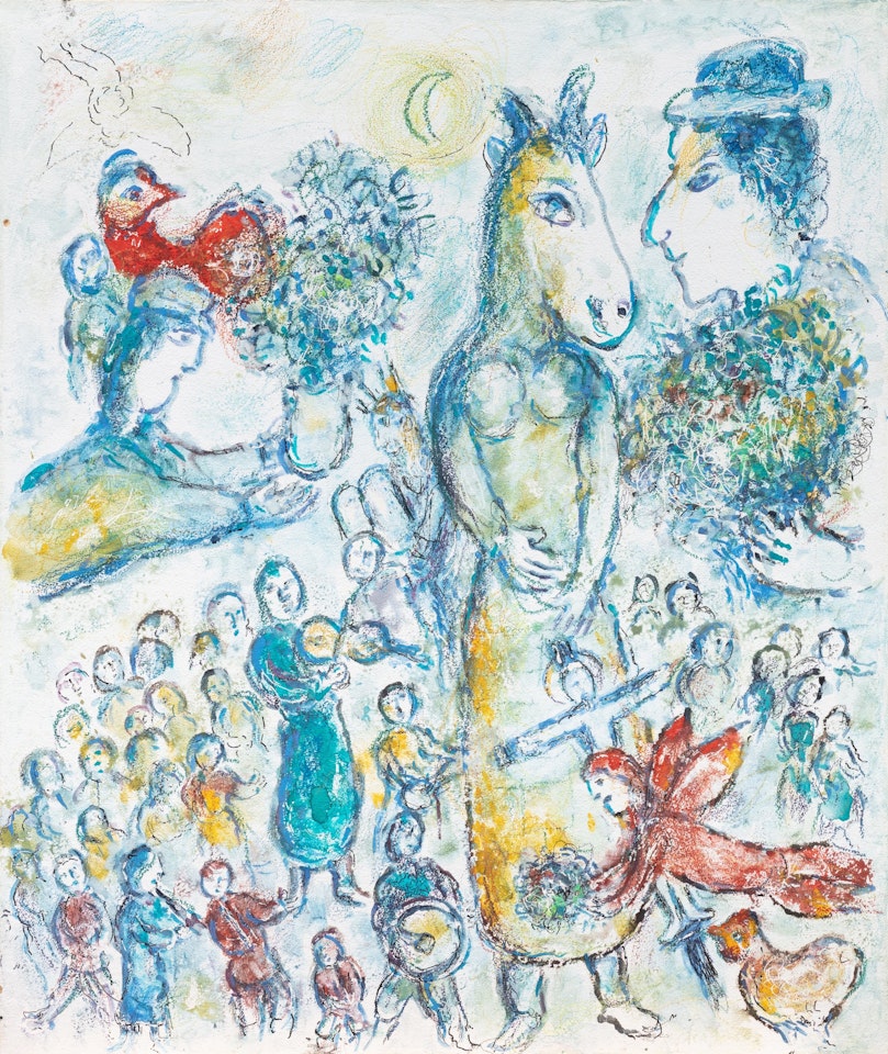 La Rencontre by Marc Chagall