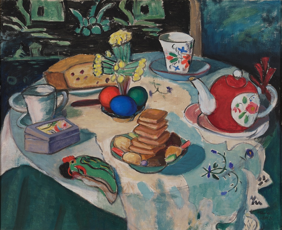 Stilleben mit Ostereiern (Still Life with Easter Eggs) by Gabriele Münter