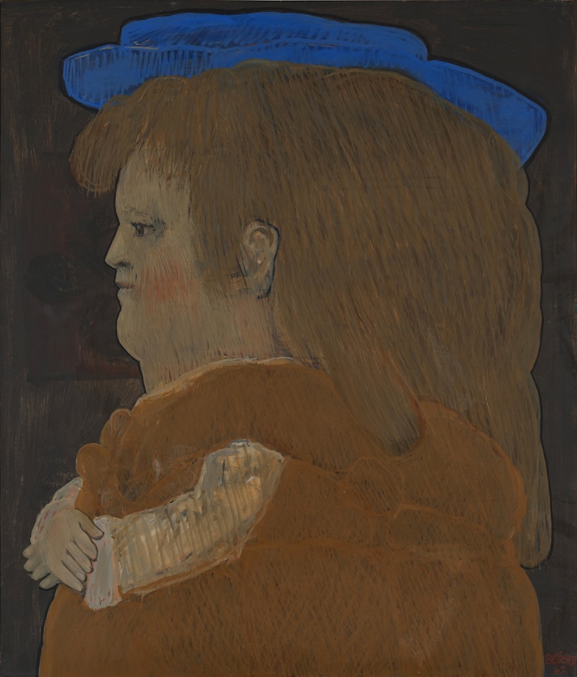 Le chapeau bleu by Fernando Botero