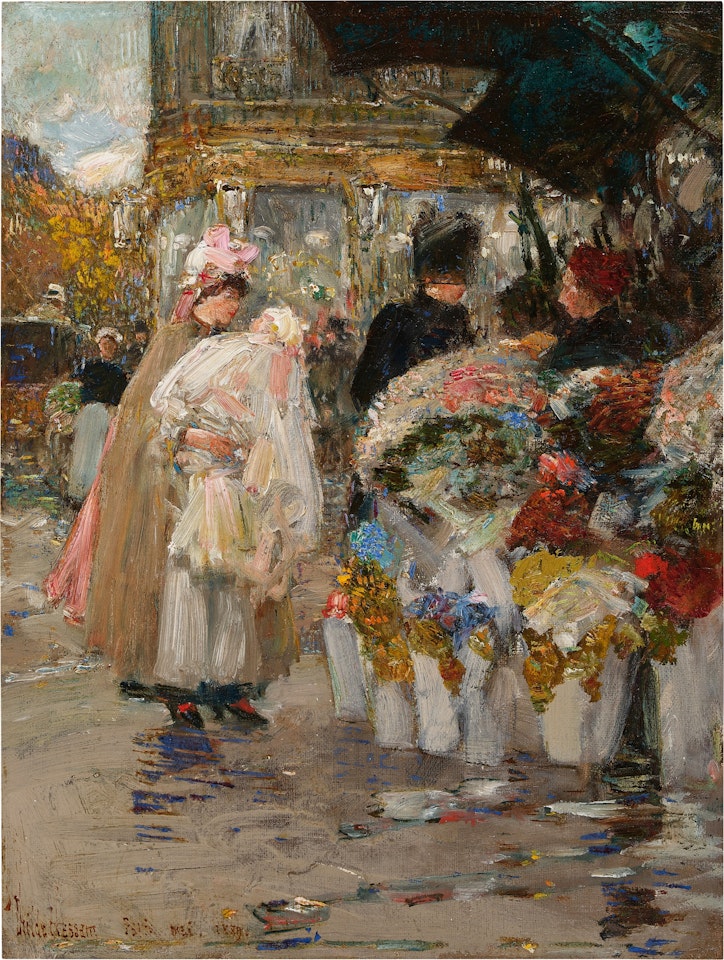 Corner Flower Shop by Childe Hassam