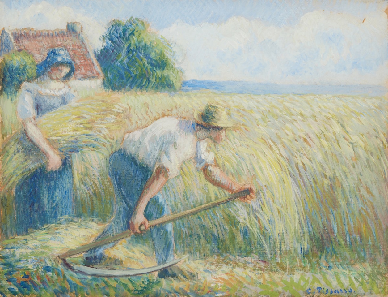 Le Faucheur by Camille Pissarro