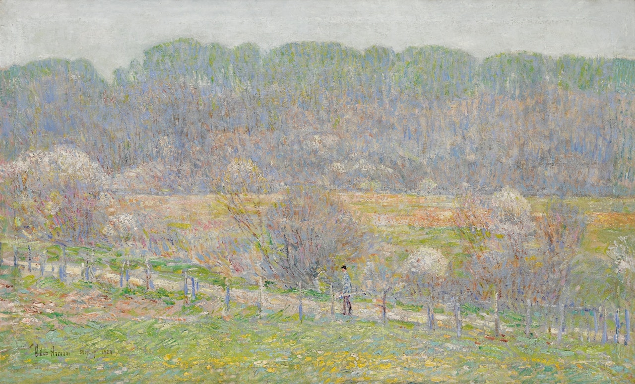 Spring at East Hampton, Egypt Lane by Childe Hassam