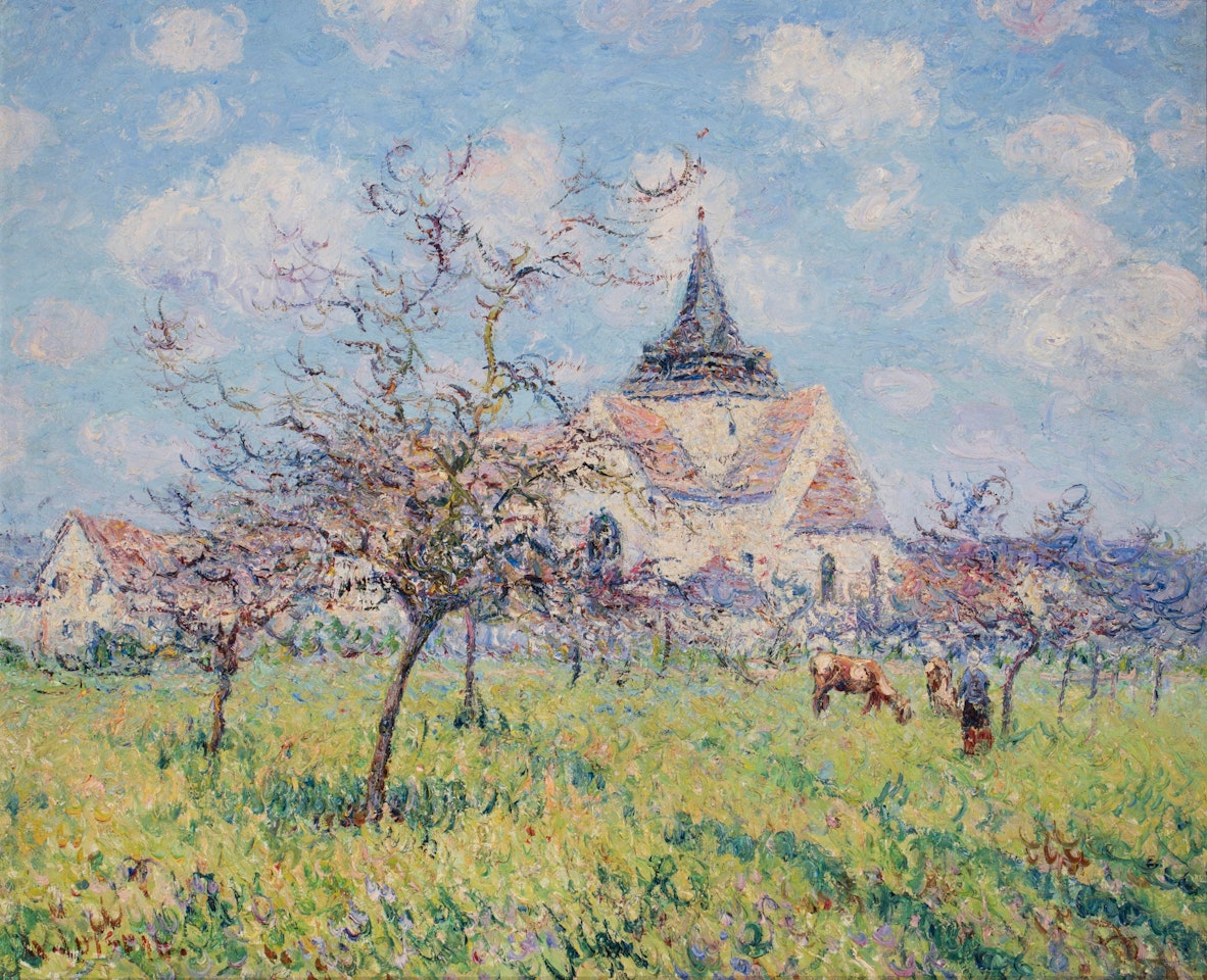 L'Église du Vaudreuil, printemps by Gustave Loiseau