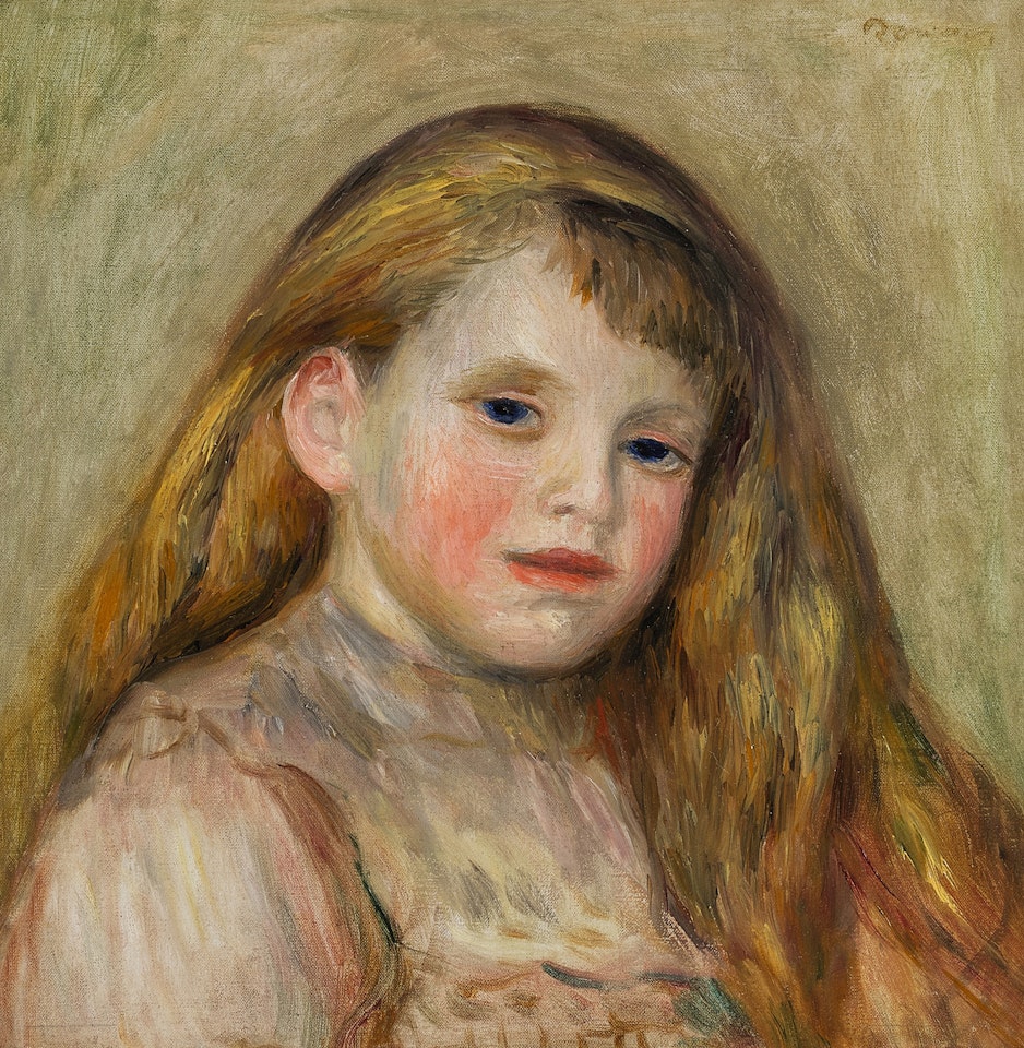 Tête de jeune fille by Pierre-Auguste Renoir